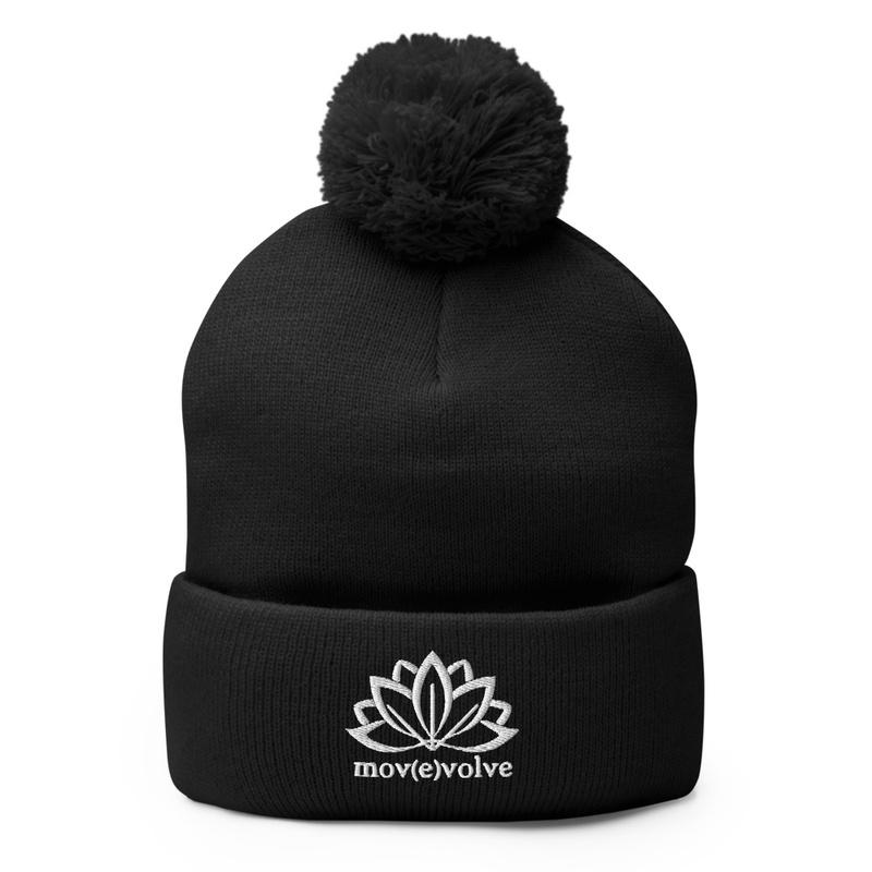 Embroidered Pom Logo Beanie